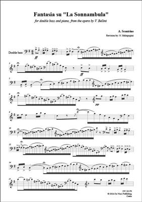 Antonio Scontrino: Fantasia su "La Sonnambula" by V. Bellini: Kontrabass mit Begleitung