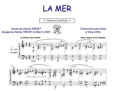 Charles Trenet: La Mer: (Arr. Aline Sans): Klavier Solo