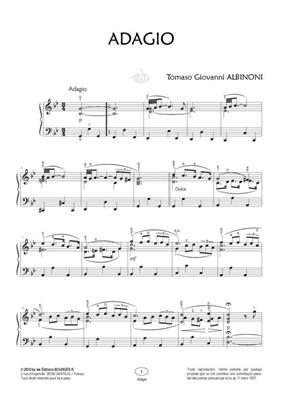 Tomaso Albinoni: Adagio: Klavier Solo