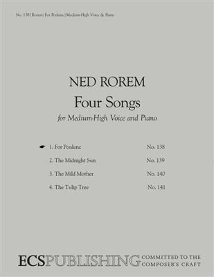 Ned Rorem: Four Songs: No. 1. For Poulenc: Gesang mit Klavier