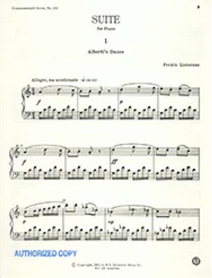 Frederic Lieberman: Suite: Klavier Solo