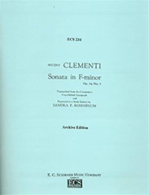 Muzio Clementi: Sonata in F Minor, Op. 14/3: Klavier Solo
