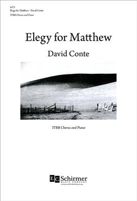 David Conte: Elegy for Matthew: Männerchor mit Ensemble