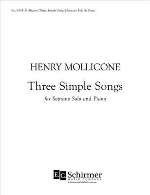 Henry Mollicone: Three Simple Songs: Gesang mit Klavier
