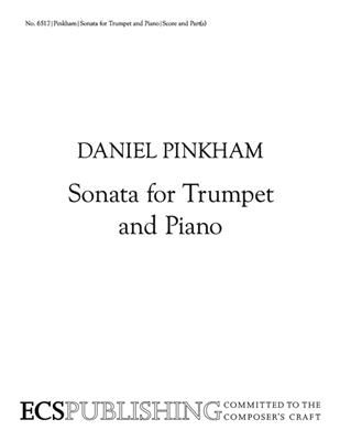 Daniel Pinkham: Sonata for Trumpet and Piano: Trompete mit Begleitung
