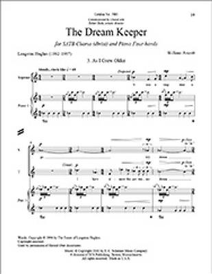 William Averitt: The Dream Keeper: No. 3 As I Grew Older: Gemischter Chor mit Klavier/Orgel