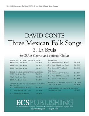 David Conte: Three Mexican Folk Songs: 2. La Bruja: Frauenchor mit Begleitung