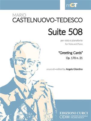 Mario Castelnuovo-Tedesco: Suite 508 Per Viola e Pianoforte: Viola mit Begleitung