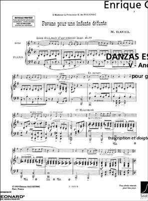 Maurice Ravel: Pavane Pour Une Infante Defunte Hautbois-Piano: Oboe mit Begleitung