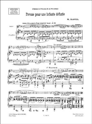 Maurice Ravel: Pavane Pour Une Infante Defunte: Horn mit Begleitung