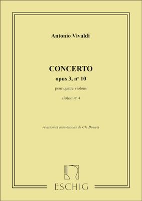 Antonio Vivaldi: Concerto Op 3 N 10 4 Vl Violon 4: Streichensemble