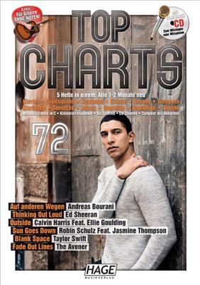 Top Charts 72: Klavier, Gesang, Gitarre (Songbooks)