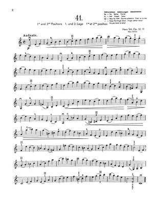 Hans Sitt: 100 Études Op.32 pour violon Vol. 3: Violine Solo
