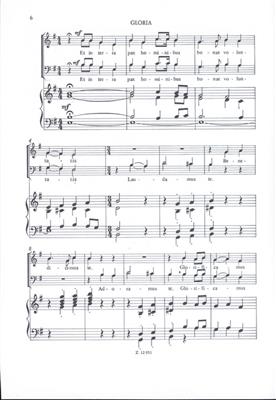 Lajos Bárdos: Missa tertia für gemischten Chor und Orgel: Gemischter Chor mit Begleitung