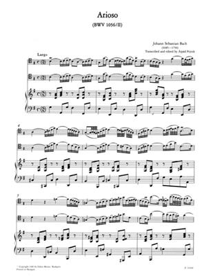 Johann Sebastian Bach: Arioso: Cello mit Begleitung