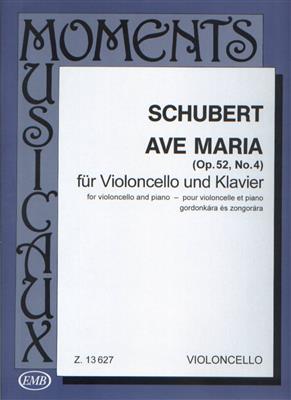Franz Schubert: Ave Maria op. 52, No. 4: Cello mit Begleitung