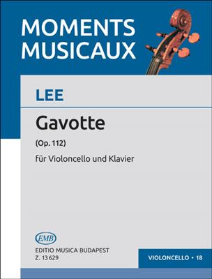 Sebastian Lee: Gavotte op. 112: Cello mit Begleitung