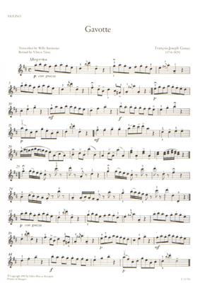 Francois-Joseph Gossec: Gavotte: Violine mit Begleitung
