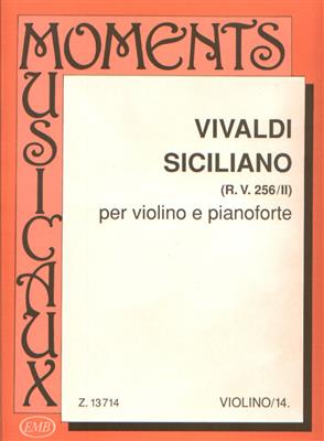 Antonio Vivaldi: Siciliano RV 256-II: Violine mit Begleitung