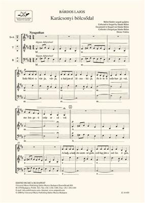 Lajos Bárdos: Karacsonyi Bölcsödal: Gemischter Chor A cappella