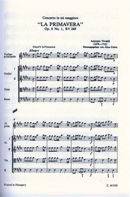 Antonio Vivaldi: Le quattro stagioni op. 8: Streichorchester mit Solo