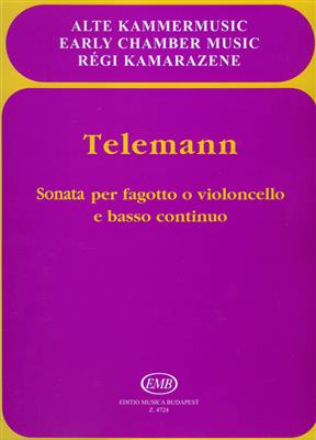 Georg Philipp Telemann: Sonata per fagotto o violoncello e basso continu: Fagott mit Begleitung