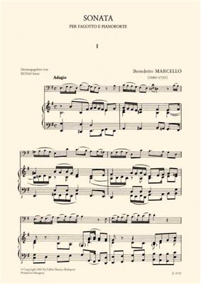 Benedetto Marcello: Sonate: Fagott mit Begleitung