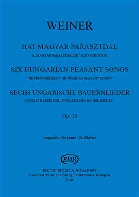 Leó Weiner: Ungarische Bauernlieder Op. 19 Serie 1: Klavier Solo