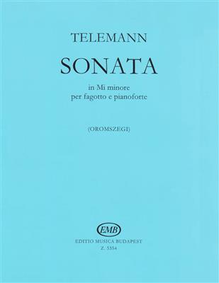 Georg Philipp Telemann: Sonate e-Moll: Fagott mit Begleitung