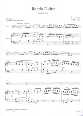 Wolfgang Amadeus Mozart: Rondo KV 373: Flöte mit Begleitung