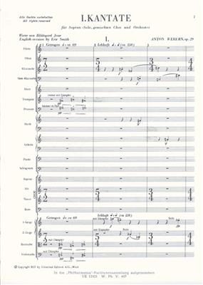 I. Kantate: Gemischter Chor mit Ensemble