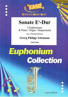 Georg Philipp Telemann: Sonate Eb-Dur: (Arr. Eberhard Kraus): Bariton oder Euphonium Ensemble