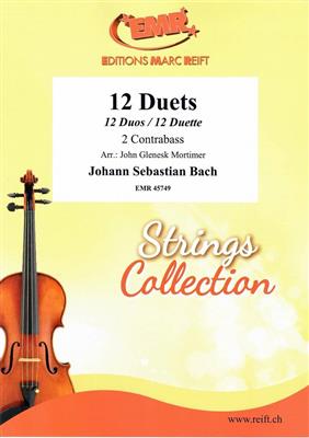 Johann Sebastian Bach: 12 Duets: (Arr. John Glenesk Mortimer): Kontrabass Duett