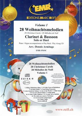 28 Weihnachtsmelodien Vol. 1: (Arr. Dennis Armitage): Gemischtes Holzbläser Duett