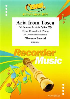 Giacomo Puccini: Aria From Tosca: (Arr. John Glenesk Mortimer): Tenorblockflöte mit Begleitung