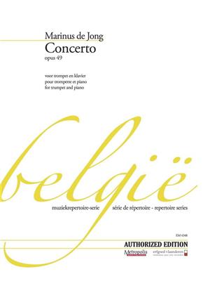 Marinus de Jong: Concerto: Trompete mit Begleitung