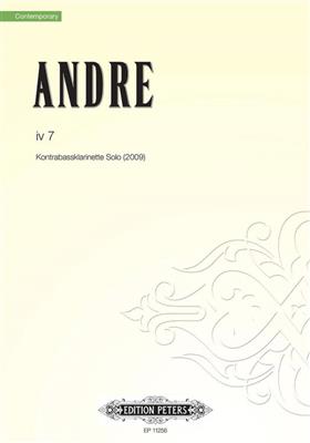 Mark Andre: iv 7 for contrabass clarinet solo: Bassklarinette