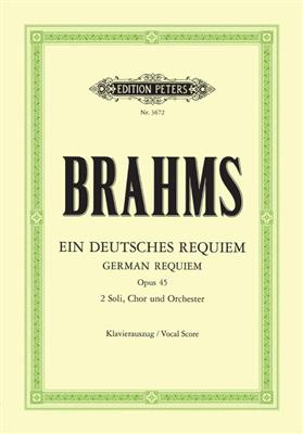 Johannes Brahms: Ein Deutsches Requiem Op.45 - German Vocal Score: Gemischter Chor mit Begleitung
