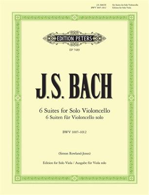 Johann Sebastian Bach: Six Cello Suites BWV 1007-1012: (Arr. S. Rowland-Jones): Viola Solo