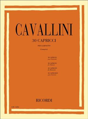 Ernesto Cavallini: 30 Capricci: Klarinette Solo