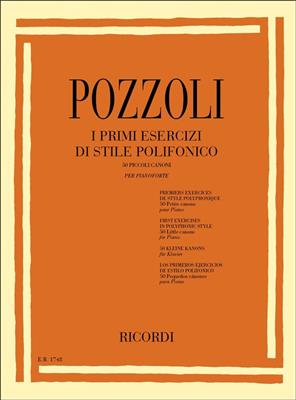 Ettore Pozzoli: Primi Esercizi Di Stile Polifonico: Klavier Solo