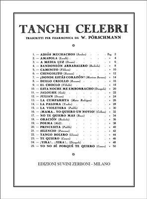 Tanghi Celebri (25) Vol. I: Akkordeon Solo