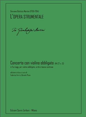 Giovanni Battista Martini: Concerto con violino obbligato (HH.27 n. 13): Streichensemble