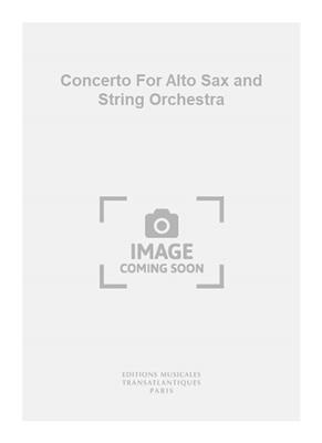 Jacques Murgier: Concerto For Alto Sax and String Orchestra: Altsaxophon mit Begleitung