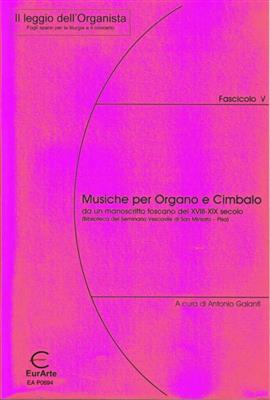 Antonio Botti: Musiche per Organo e Cimbalo - Vol. V: (Arr. Antonio Galanti): Orgel
