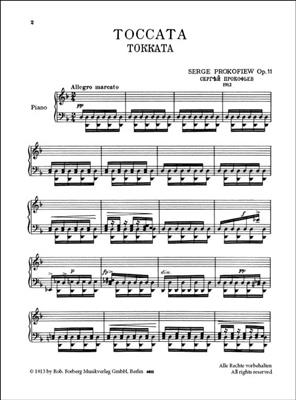 Sergei Prokofiev: Toccata, op.11: Klavier Solo