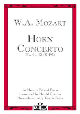Wolfgang Amadeus Mozart: Concerto No.4 In E Flat K495: Horn in Es