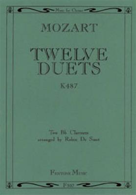 Wolfgang Amadeus Mozart: Twelve Duets: (Arr. Robin de Smet): Klarinette Solo