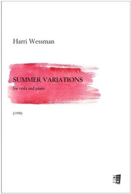 Harri Wessman: Summer Variations for viola and piano: Viola mit Begleitung