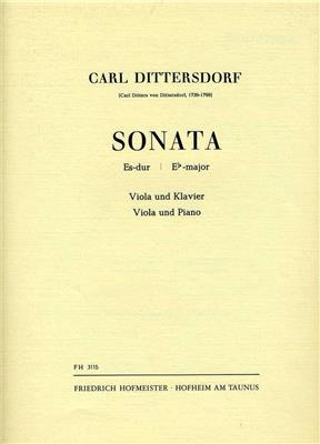 Carl Ditters von Dittersdorf: Sonate Es-Dur: (Arr. Mlynarczyk): Viola mit Begleitung